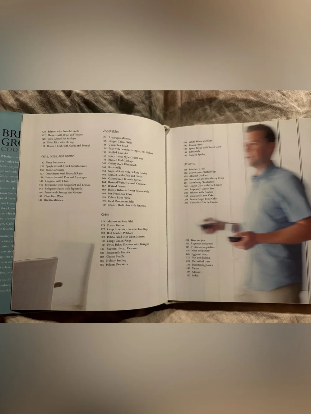 Williams-Sonoma Bride & Groom Cookbook - White, Cream & Light Blue hardcover